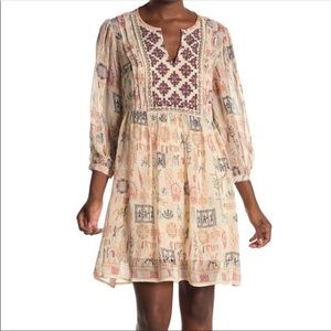 Velvet by Graham and Spencer Dress with beaded neckline (L) NWT